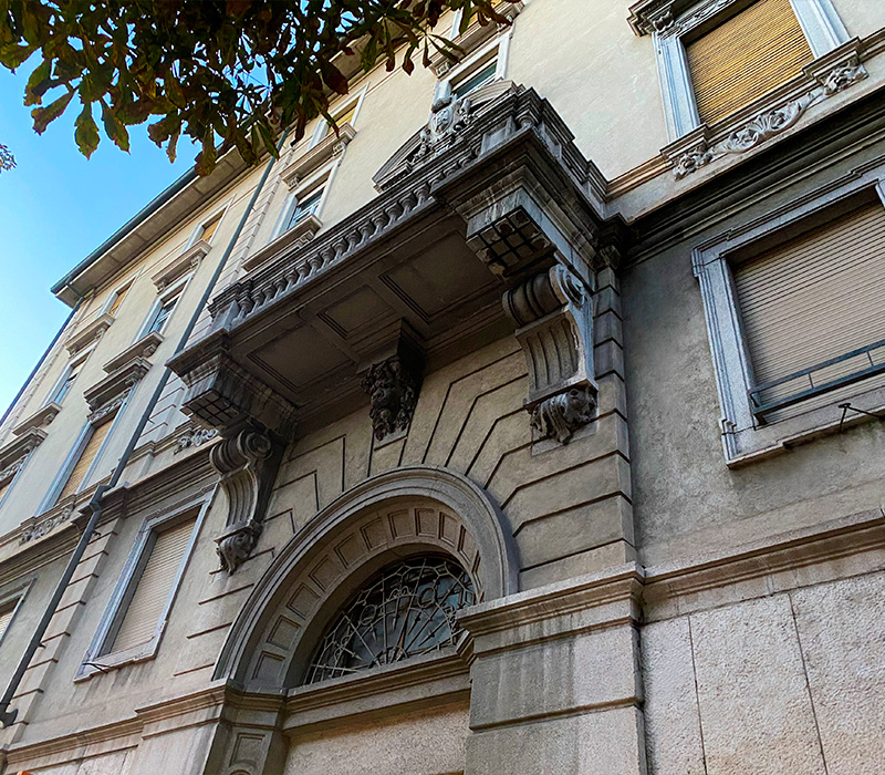 Facciata Frontale Palazzo delle Grazie Bergamo
