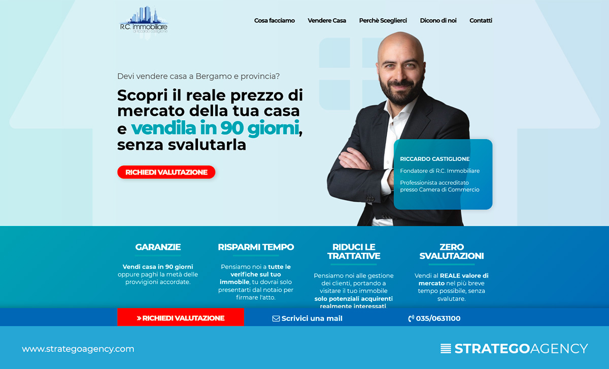 Landing Page Rcimmobiliare
