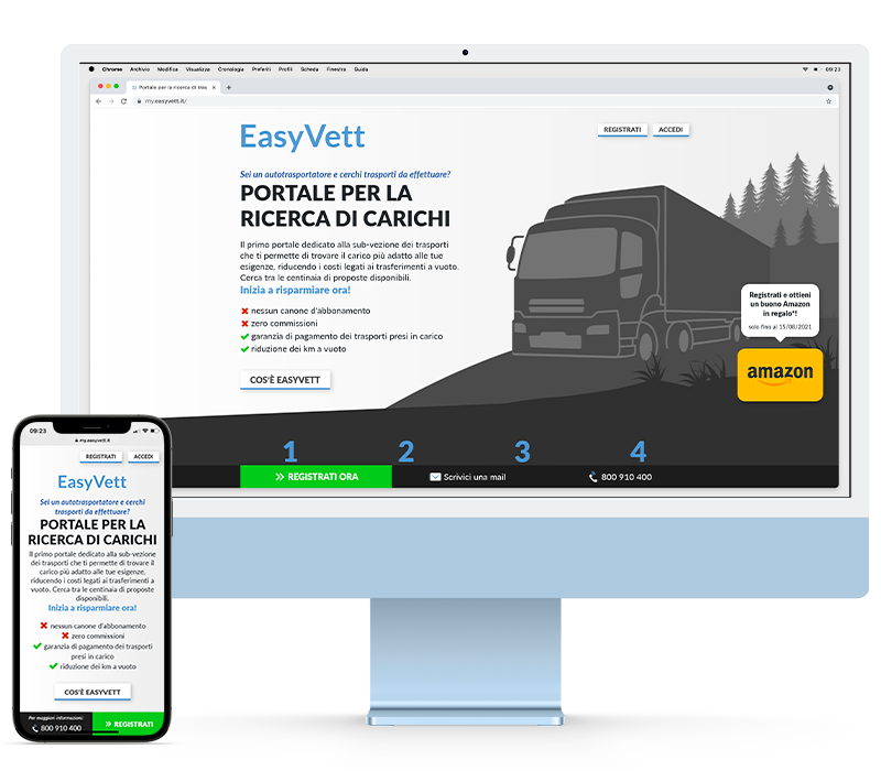 Landing Page di EasyVett