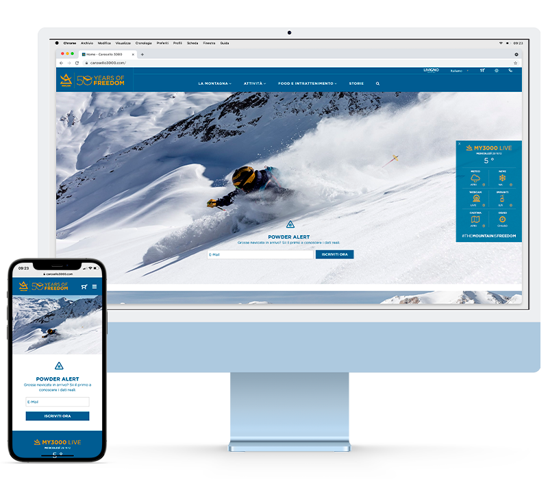 Sito Web di Carosello 3000 Livigno
